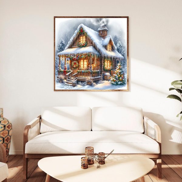 CT0928ZRA58GT_4 igoodom Christmas Diamond Art Kits for Adults, DIY Wall Decor | Diamond Painting Kit - Sparkling Full Drill Design Perfect for Home Decor, Holiday Gifting, And Relaxing Crafting 14x14inch