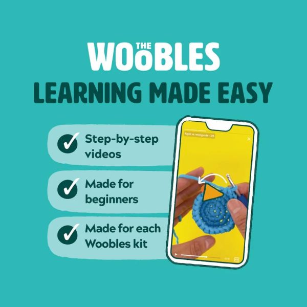 The Woobles Peanuts Snoopy Crochet Kit for Beginners | As seen on Shark Tank, Officially licensed Peanuts Snoopy: Easy Peasy Yarn, hook, safety eyes, stuffing, video tutorials