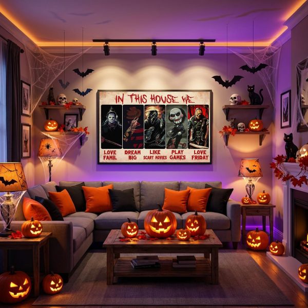 Halloween Diamond Art Kits for Adults Beginners,Large Size Diamond Painting | Horror Diamond Painting Kits for Adults,5D Full Drill DIY Diamond Dot Gem Art Kit Wall Home Decor Arts Craft 28x16 inch