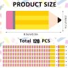 120PCS Pencil Name Tags - Waterproof Self-Adhesive Classroom Labels for Students & Teachers, Back to School Name Stickers for Desks, Notebooks, Books & Bulletin Boards, First Day of School Supplies