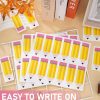 120PCS Pencil Name Tags - Waterproof Self-Adhesive Classroom Labels for Students & Teachers, Back to School Name Stickers for Desks, Notebooks, Books & Bulletin Boards, First Day of School Supplies