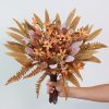 70PCS 8 Kinds Artificial Greenery Stems Box Set for Fall(Brown & Orange) | Realistic Faux Plants and Fake Flowers,for Autumn DIY Bouquet Table Centerpieces and Floral Arrangement Decor