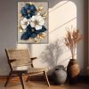 Flowers Diamond Art Kits for Adults-DIY 5D Diamond Painting Kits for Adults Beginners, Floral Full Round Drill Diamond Dots Paintings Gem Art and Crafts Home Decor 12 x 16 Inch