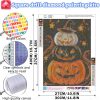 CT2547CT_4 WEMEON Square Drill Diamond Painting Halloween- 5D Full Square Diamond Art Kits for Adults with Tools, Stunning No-Gap Design, Easy to Apply and Frame, Home Wall Decor, Gift Idea(12X16 Inch)