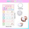 Glooglitter 5 Pcs Voice Levels Push Light Back To School Supplies,12 | Noise Monitor Poster for Elementary Teachers, Tap Lights with 5-level Chart Silent to Outside, Purple Pink Rainbow