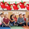 8 Pcs Red Apple Foil Balloons for Back to School | First Birthday | Apple Theme Classroom Decoration | Fruit Party | Christmas/Snow White Party Supplies