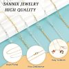 SANNIX 20 Feet Necklace Chains 1.8mm Jewelry Making Chains for Necklace | Earring Bracelet Jewelry Making Supplies, Metal Chain Necklace with Lobster Clasps and Jump Rings DIY Craft, Silver & Gold