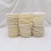CT8AS27CT_3 INSPIRELLE 10MM Ivory Crafts Faux Pearl Beads Garland Roll Strand 6M | for Wedding Party Christmas Tree Decoration