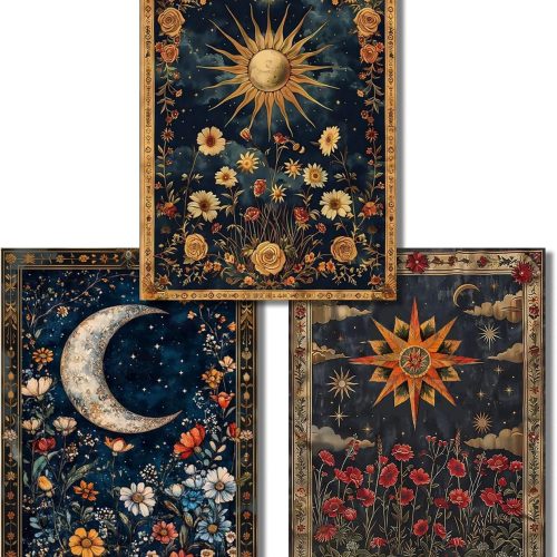 3 Pack Celestial body Diamond Art Kits for Adults,Diamond Painting Kits | DIY Diamond Dots Full Drill Crafts for Gem Art Dot Art for Adults Home Wall Decor for Teens 12x16 inch ﻿