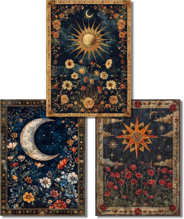 3 Pack Celestial body Diamond Art Kits for Adults,Diamond Painting Kits | DIY Diamond Dots Full Drill Crafts for Gem Art Dot Art for Adults Home Wall Decor for Teens 12x16 inch ﻿