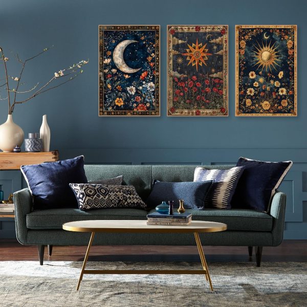3 Pack Celestial body Diamond Art Kits for Adults,Diamond Painting Kits | DIY Diamond Dots Full Drill Crafts for Gem Art Dot Art for Adults Home Wall Decor for Teens 12x16 inch ﻿