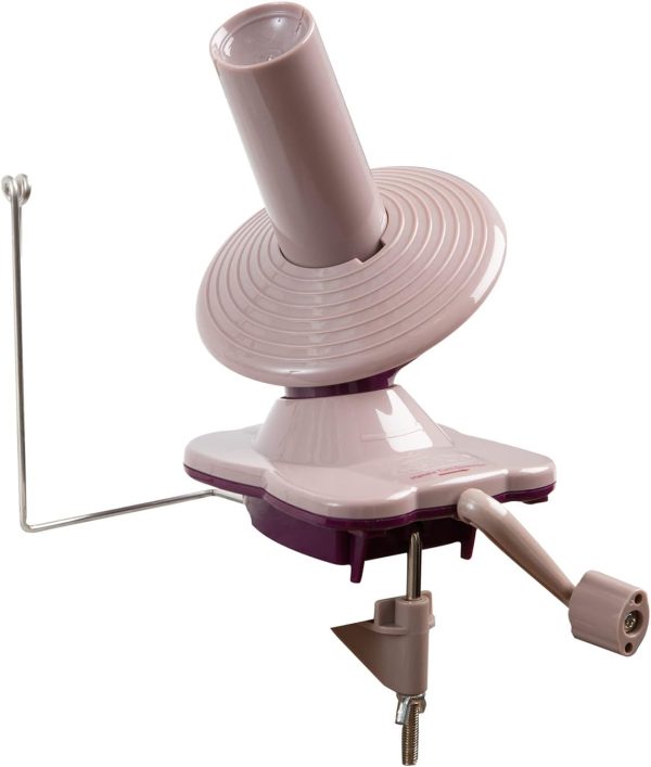 Knit Picks Yarn Ball Winder for Knitting and Crocheting (Purple) | Manual ball winder that winds up to 100g or 3.5 ounces of yarn into a cake
