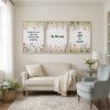 3pcs Framed Wildflowers Canvas Wall Art Inspirational Floral Painting Quotes Picture Canvas Prints Poster for Living Room Bedroom Office Home Gallery Wall Decor 12X16 Inch Ready to Hang