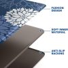 CTD-GR-2149GK_3 Kitchen Mats 2 Piece Set, Anti Fatigue Non Slip Cushioned Floor Rugs, Blue | Water-Absorbent Pads, Washable Standing Mat for Kitchen, Laundry, Office, Apartment, Home Decor 17.3"×47"+17.3"×30"
