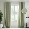 FMFUNCTEX 100% Blackout Sage Green Curtains 84 Inches for Bedroom, 2 Panels | Black out Drapes, Thermal Insulated Noise Reducing, Rod Pocket, Room Darkening, Window Curtain, for Living Room ,Back Tab