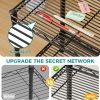SINGAYE Bookshelf Shelves Bookcase Shelf 2 Tier Wire Shelving Adjustable | Small Home Storage Organizer Metal Free Standing Display Shelf for Bedroom Living Room Office Pantry Study Room