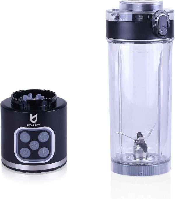 UTALENT Cordless Portable Blender, Ice Crush, 700W Motor, 25oz Cup, 4 Mode