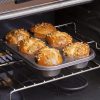 2 Packs 6-Cup Muffin Baking Pan Tin, Small Round Muffin Tin, Nonstick Cupcake Pans, Cheesecake Pans, Carbon Steel, Black