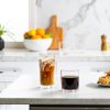 Everyday Drinking Glasses Set of 8 Drinkware Hurricane Glasses, Kitchen Glasses for Cocktail, Iced Coffee, Beer, Ice Tea, Wine, Whiskey, Water, 4 Tall Glass Cups & 4 Short Dof Drinking