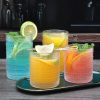 Hobnail Drinking Glasses, Tumbler Glassware, Set of 12 | 10 oz Cocktail Glasses & 12 oz Highball Glasses, Glass Cups for Whiskey, Juice, Home, Bar & Kitchen, Dishwasher Safe