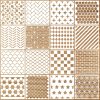 Molain 16 Pcs Geometric Stencils, Reusable Texture Painting Stencils for Crafts, Layering Templates for Wood, Wall, Furniture, Fabric, Canvas Decor