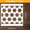 Molain 16 Pcs Geometric Stencils, Reusable Texture Painting Stencils for Crafts, Layering Templates for Wood, Wall, Furniture, Fabric, Canvas Decor