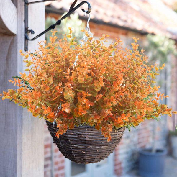 CTEZ253CT_4 Grunyia 10 Bundle Artificial Fall Boxwood No Fade Faux Autumn Plants
