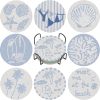 8Pcs Beach Diamond Art Coasters Kits, Summer Diamond Painting Coasters Kits | Coastal Diamond Dot Coasters for Adults Crafts 5D Gem Art Kit Easy Crafts, Non Slip Coaster for Home Decor Gift Ocean DIY