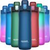 CTFT102CT_1 Opard Zip 20oz Plastic Water Bottle Dishwasher Safe, Leakproof Flip-Top Lid, BPA Free Tritan, Wide Mouth Reusable Kids Water Bottle for School Hiking Commuting Outdoor Travel and Gym