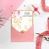 CTGP99CT_3 GLOBLELAND Flower Vine Lace Clear Stamps 8.3x5.8inch Butterfly Silicone Stamp Seals for Cards Making DIY Scrapbooking Photo Journal Album Decoration