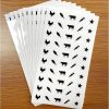 10 Sheets(500 Qty) Meal Stickers,Wedding Food Choice Sticker for Place Cards, Beef, Chicken,Fish (Black)
