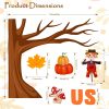 Konsait 89PCS His Grace Falls on Us Christian Bulletin Board Sets, Big Tree Pumpkins Religious Bulletin Board Decorations, Christian Bulletin Board for Church, Sunday School, Classroom, Office
