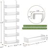 6-Tier Over The Door Pantry Organizer with Mesh Baskets, Adjustable & Stable Hanging Spice Rack for Kitchen, Bathroom, Bedroom, and Baby Essentials Storage