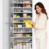 Over the Door Hanging Organizer - 50lb Load Closet Door Storage with Large Pockets, Behind The Door Organizer for Bathroom Nursery Dorm