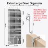 Over the Door Hanging Organizer - 50lb Load Closet Door Storage with Large Pockets, Behind The Door Organizer for Bathroom Nursery Dorm