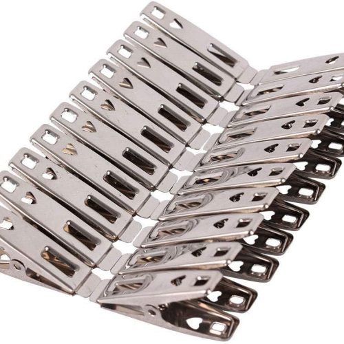 40 Pcs Metal Clothes Pins,Clothespins Stainless Steel Laundry Clips