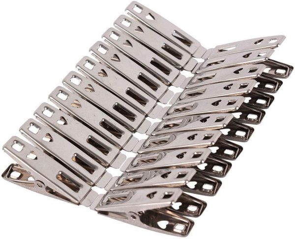 40 Pcs Metal Clothes Pins,Clothespins Stainless Steel Laundry Clips