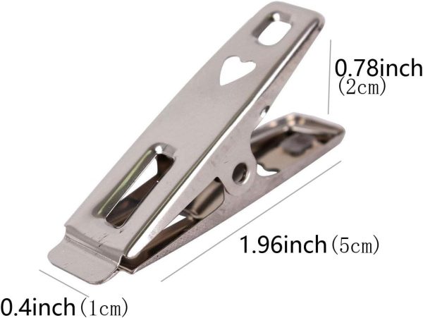 40 Pcs Metal Clothes Pins,Clothespins Stainless Steel Laundry Clips