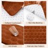 Fall Pumpkin Kitchen Rugs Set of 2 Kitchen Floor Mat for Home Decor | Thanksgiving Anti Fatigue Runner Floor Rugs for Bedroom Laundry Bathroom 30" x 20" and 48" x 20", Orange