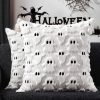 DFXSZ Halloween Pillow Covers 18x18 inch 2Pcs White Ghost Halloween Decor
