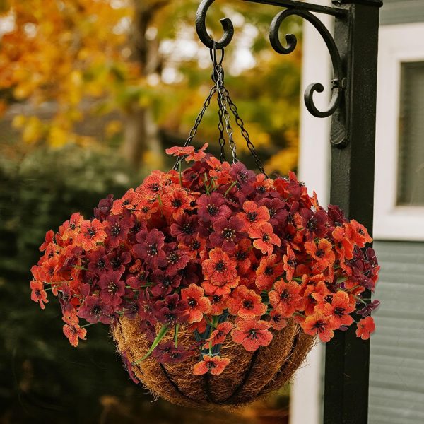 CTMCE01402CT_2 Geegoods Artificial Mum Flowers for Outdoors, 16 Bundles UV Resistant