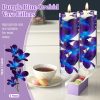 Canlierr 8 Pieces Blue Purple Faux Orchid Flowers Artificial Flower Vase Fillers Wedding Table Centerpieces Filling for Floating Candles DIY Wedding Bouquet Arrangement Birthday Party Home Decor