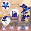 Canlierr 8 Pieces Blue Purple Faux Orchid Flowers Artificial Flower Vase Fillers Wedding Table Centerpieces Filling for Floating Candles DIY Wedding Bouquet Arrangement Birthday Party Home Decor
