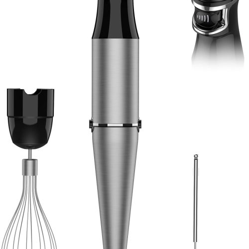 Turelar Immersion Blender Handheld 3-in-1 Hand Blender Set 1100W Heavy Duty | Trigger Speed Control, Emulsion Stick Mixer with Whisk and Milk Frother, Anti-scratch, for Kitchen Soup, Smoothie, Puree