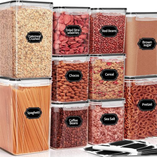 PRAKI 10 PCS Flour Sugar Storage Containers for Organizers and Storage