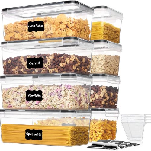 CTPAR-S-387_1 Vtopmart Pasta Storage Containers, 8 Pack, 3.2L Airtight Canisters