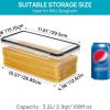 Vtopmart Pasta Storage Containers, 8 Pack, 3.2L Airtight Canisters