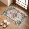 CTPAR-S-816_2 Collive 20" x 32" Small Boho Washable Front Indoor Entryway Door Mat