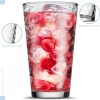 Biscayne 24-Piece Family Drinking Glasses Set - Drinking Glassware Set with Highball Cooler, DOF (Double Old Fashioned), Juice Glasses and Shot Glasses - 6 Each