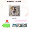 AiYuanzsh 5D Special Shaped Diamond Painting Kit - Charming Goddess Design, Unique Crystal Rhinestone Diamond Art Set for Beginners and Adults, Perfect for Home Wall Decor and Holiday Gifts